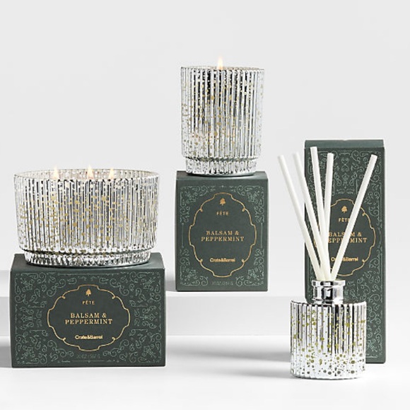 New! Crate&Barrel Luxurious Alpine Silver and White Diffuser - Picture 3 of 3